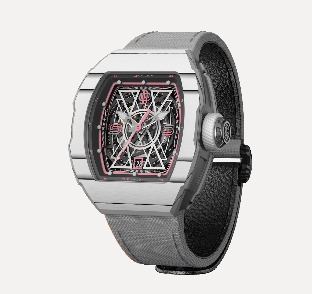 DAVIS ELVIN ROMA DR05-2(watch strap with Nylon cloth)