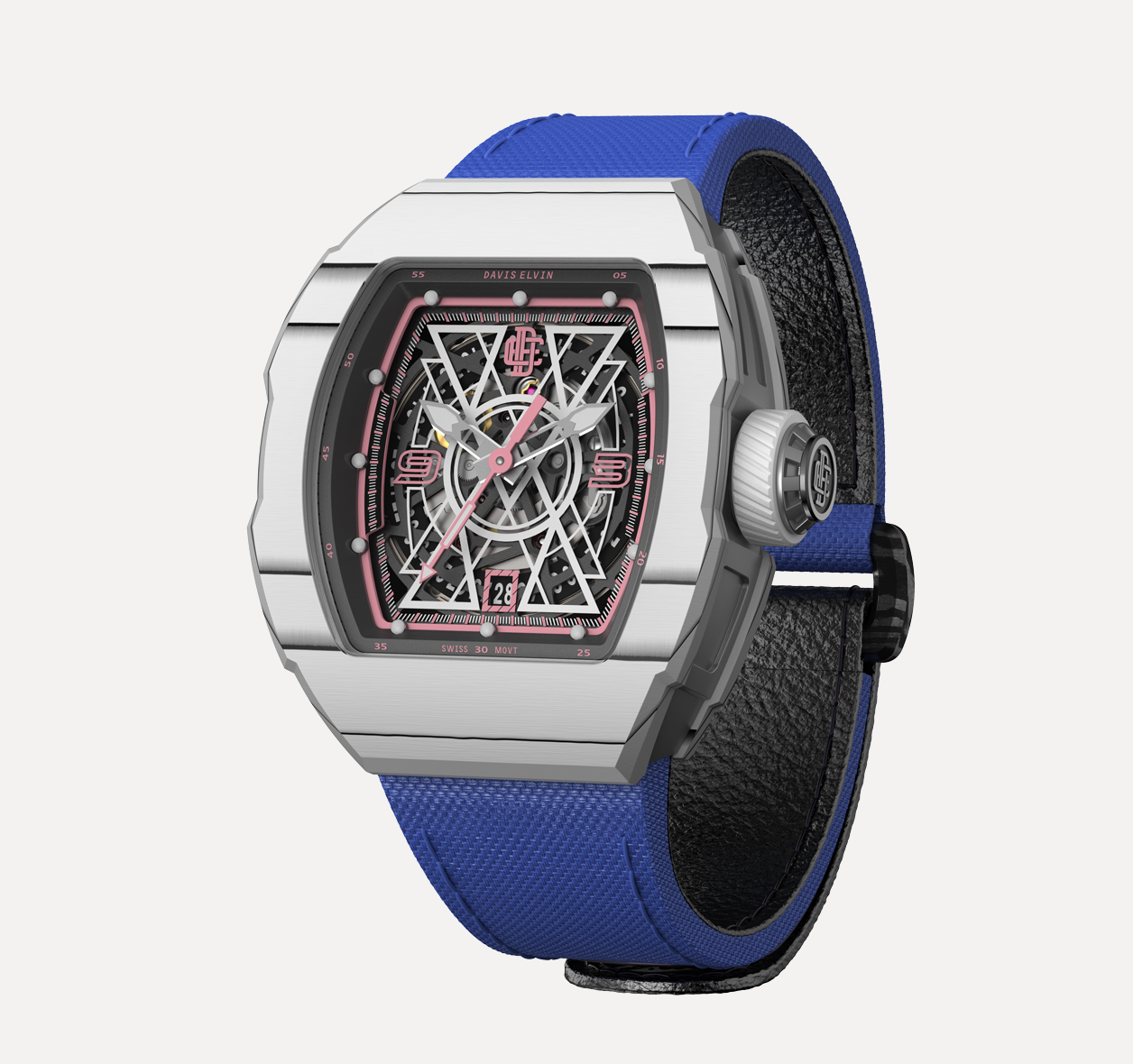 DAVIS ELVIN ROMA DR05-2(watch strap with Nylon cloth)