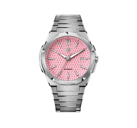 DAVIS ELVIN   MILAN DM01  Pink Watch Dial