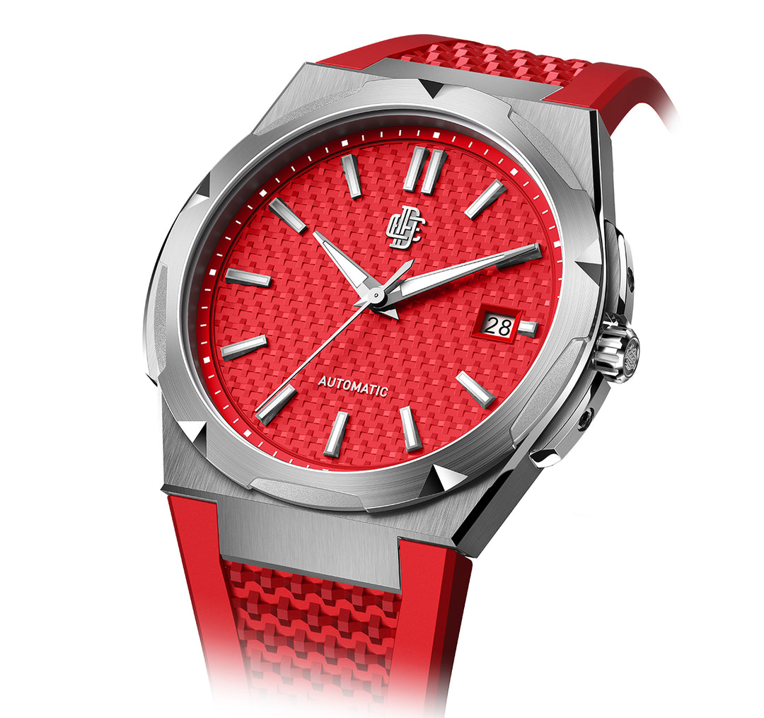 DAVIS ELVIN   MILAN DM01  Red  Strap Watch