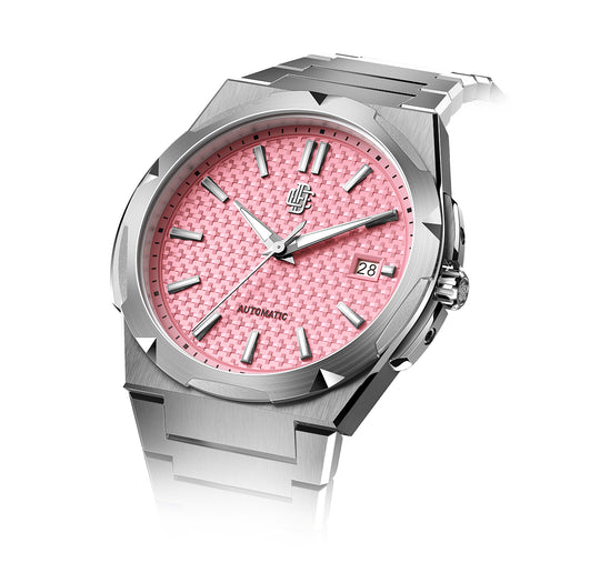 DAVIS ELVIN   MILAN DM01  Pink Watch Dial